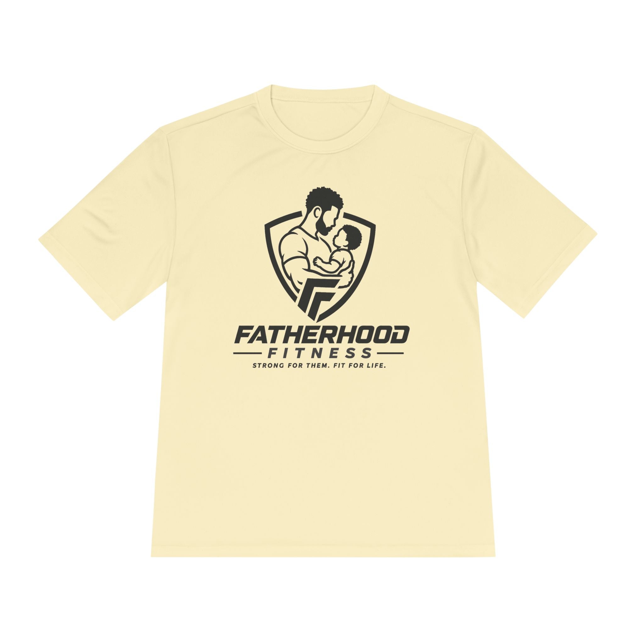 Fatherhood Fitness Tee — Stronger Family Athletic Shirt