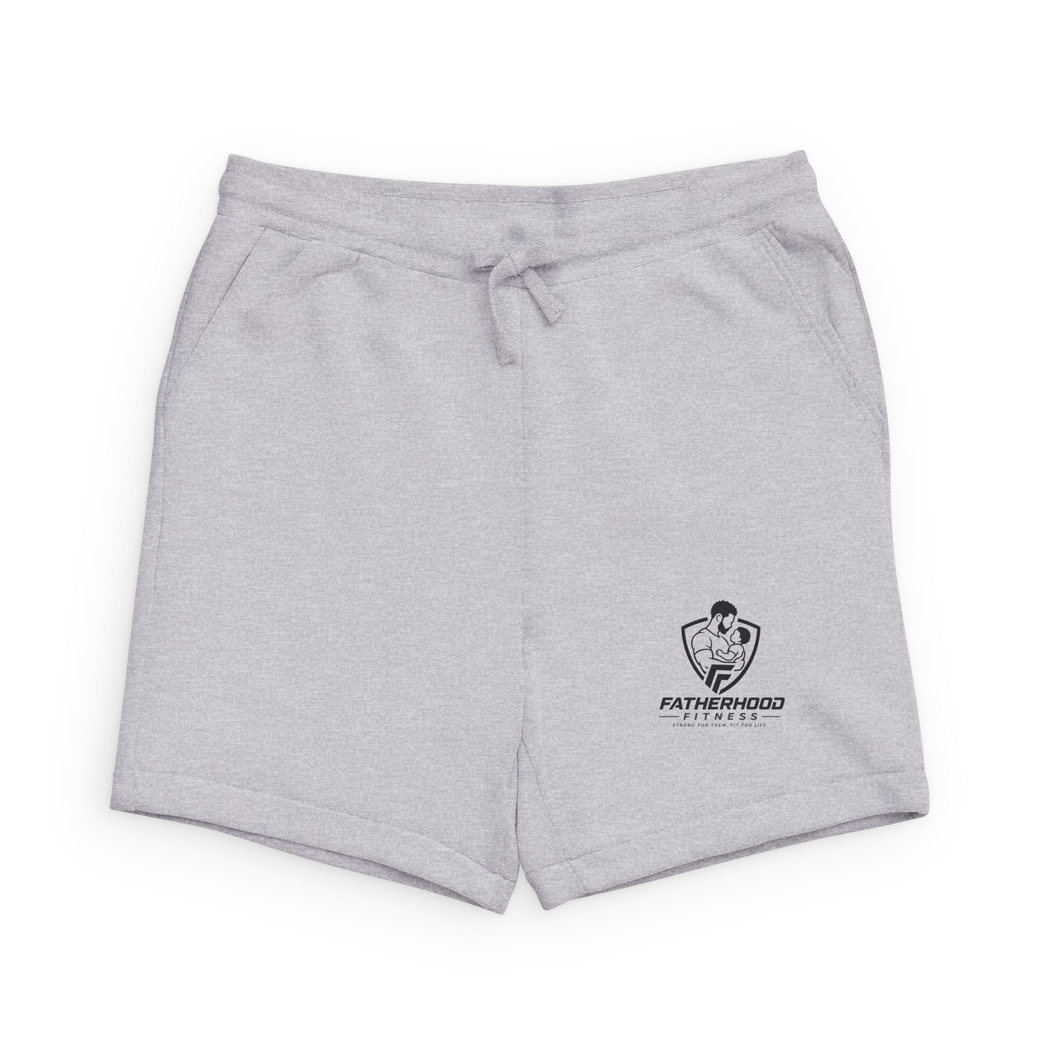 Sponge Fleece Sweatshorts — Cozy Black Drawstring Lounge Shorts
