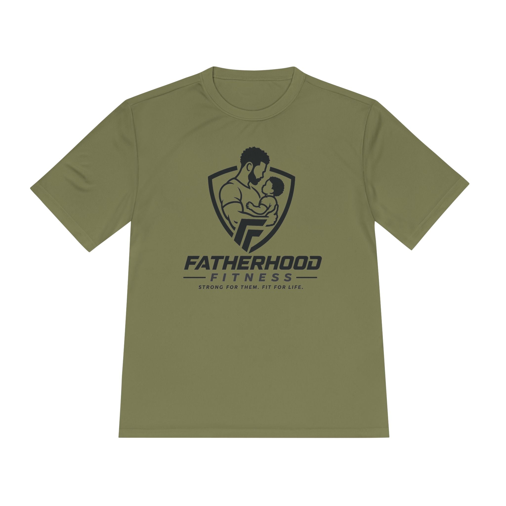 Fatherhood Fitness Tee — Stronger Family Athletic Shirt