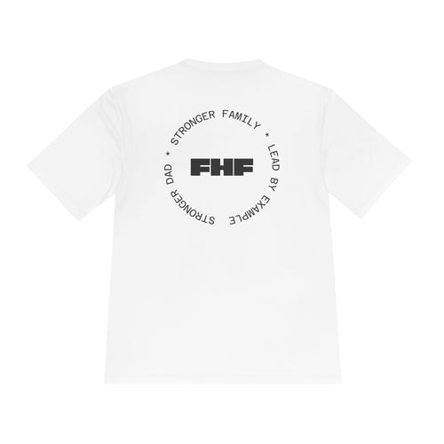 Fatherhood Fitness Tee — Stronger Family Athletic Shirt