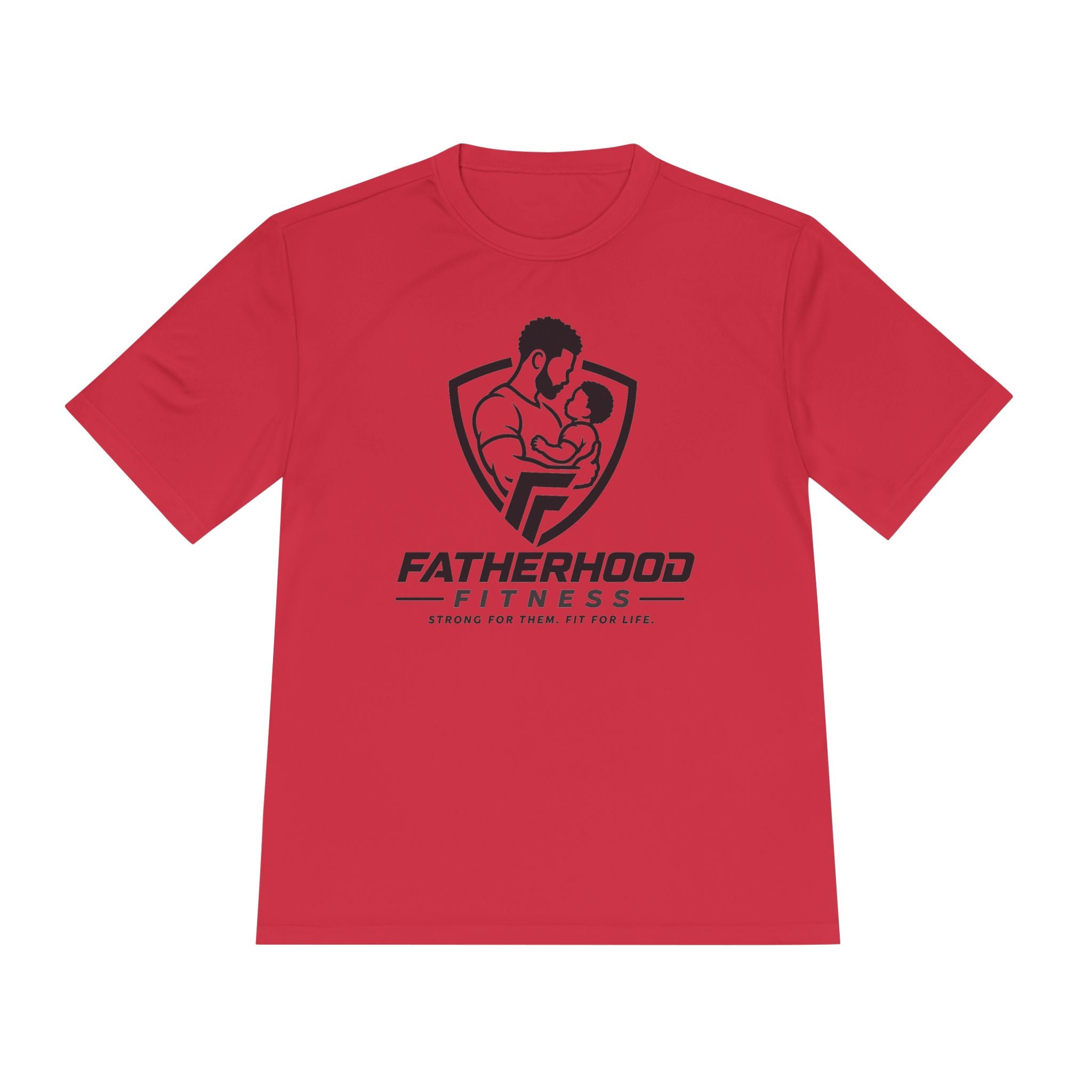 Fatherhood Fitness Tee — Stronger Family Athletic Shirt