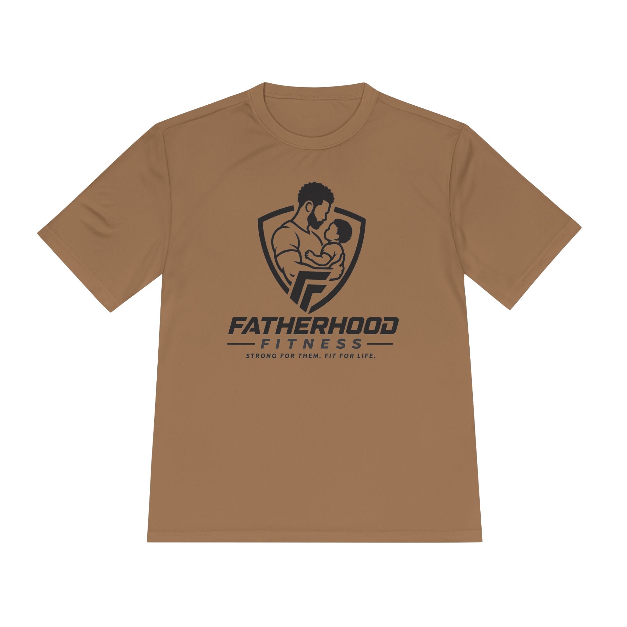 Fatherhood Fitness Tee — Stronger Family Athletic Shirt