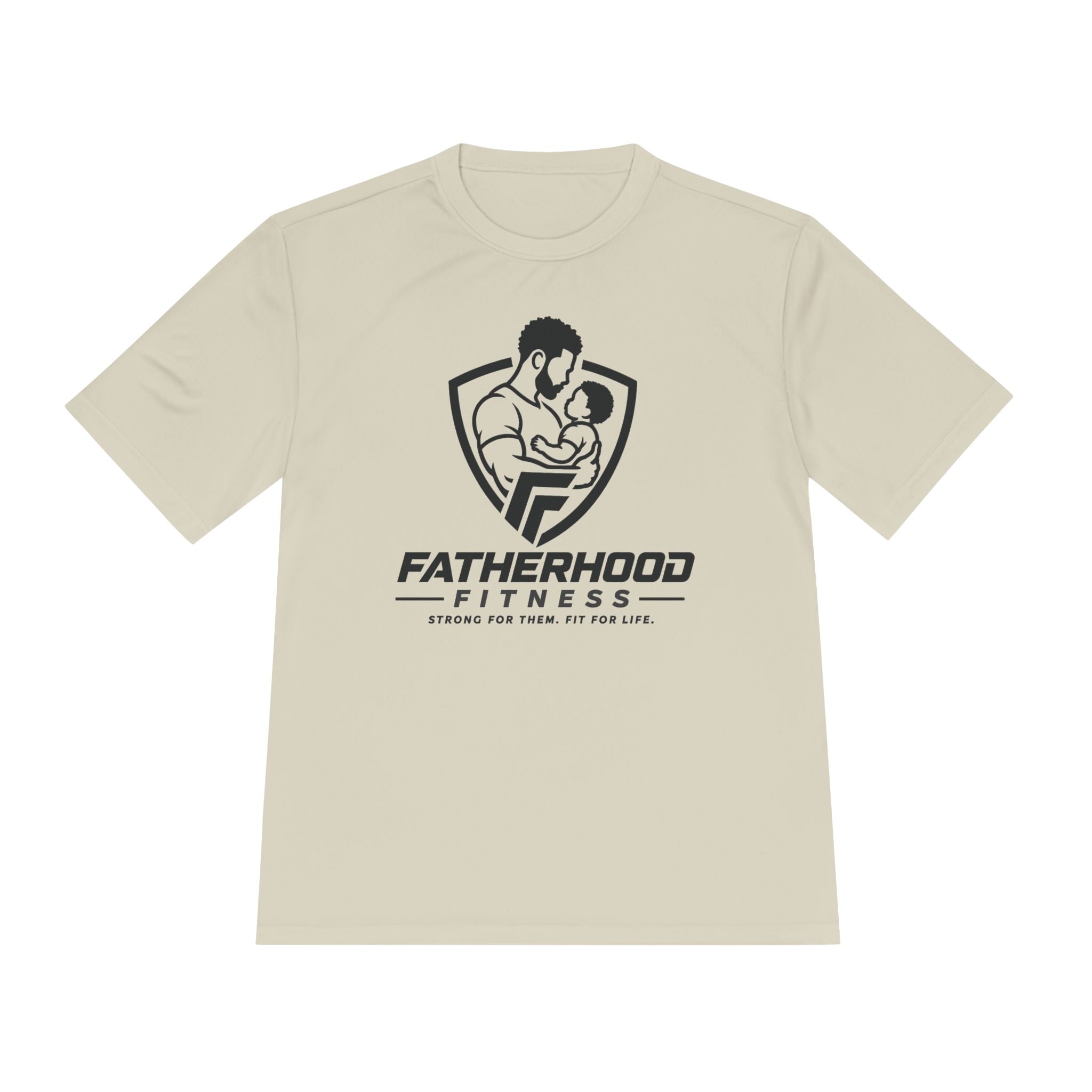 Fatherhood Fitness Tee — Stronger Family Athletic Shirt