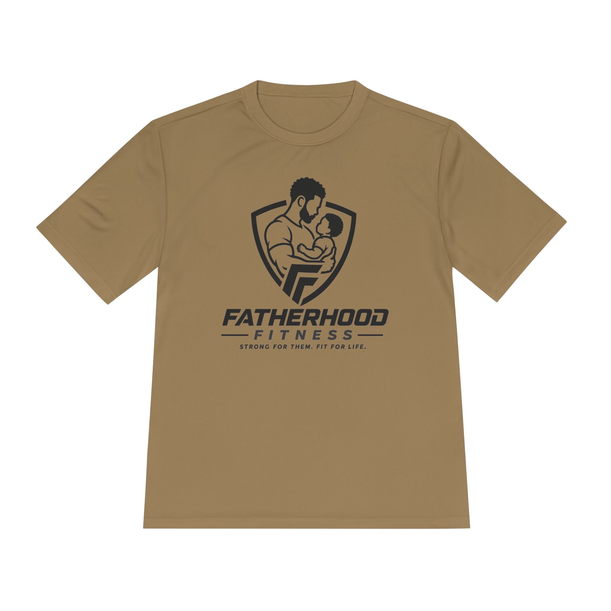 Fatherhood Fitness Tee — Stronger Family Athletic Shirt
